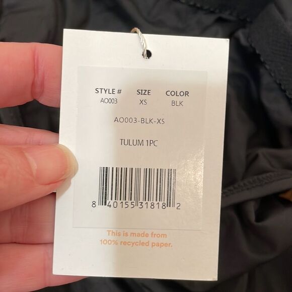 Andie The Tulum One Piece Swimsuit Black Size XS NWT - Picture 4 of 8